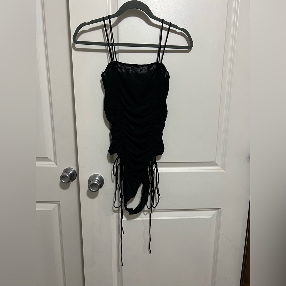 Hot & Delicious Black Mesh Bodysuit